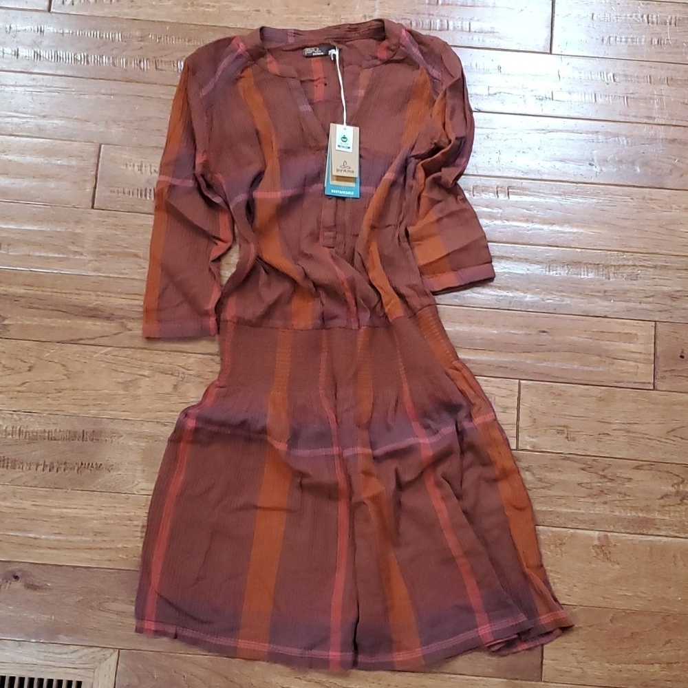Prana Sugar Pine Dress burnt orange